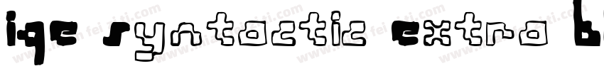 IQE Syntactic Extra Black字体转换